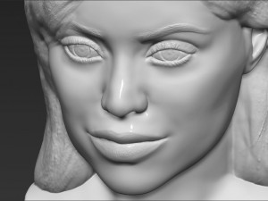 kylie jenner bust ready for full color 3d printing Modelo de impresión 3D