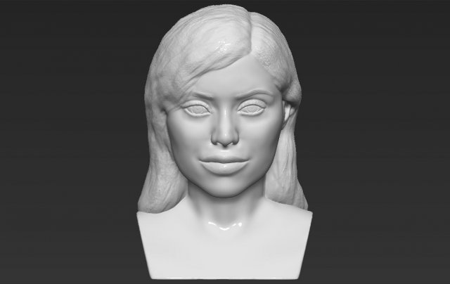 kylie jenner bust 3d printing ready stl obj Modelo de Impressão 3D .c4d .max .obj .3ds .fbx .stl .blend 