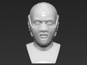 hannibal lecter bust 3d printing ready stl obj 3D Print Model