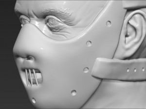 hannibal lecter bust 3d printing ready stl obj 3D Print Model