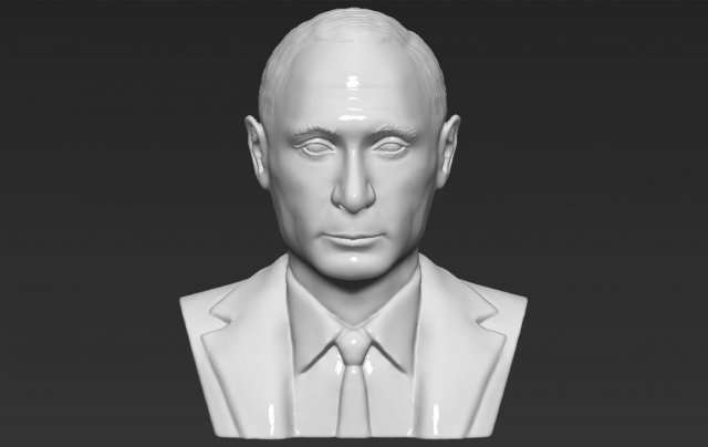 vladimir putin bust 3d printing ready stl obj Modelo de Impressão 3D .c4d .max .obj .3ds .fbx .stl .blend 