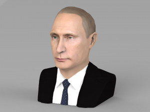 vladimir putin bust ready for full color 3d printing 3D-printmodel