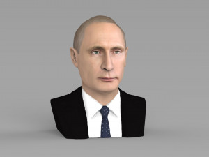 vladimir putin bust ready for full color 3d printing 3D-printmodel