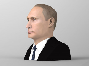 vladimir putin bust ready for full color 3d printing 3D-printmodel