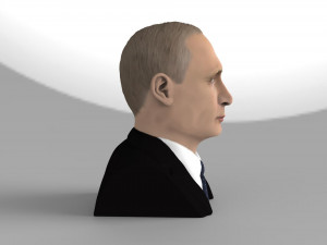 vladimir putin bust ready for full color 3d printing 3D-printmodel