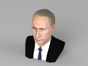 vladimir putin bust ready for full color 3d printing 3D-printmodel