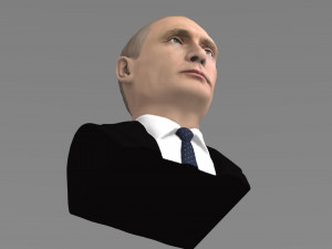 vladimir putin bust ready for full color 3d printing 3D-printmodel