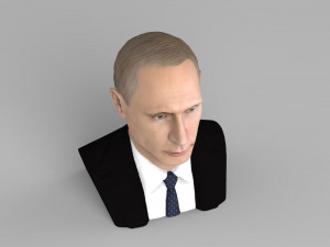 vladimir putin bust ready for full color 3d printing 3D-printmodel