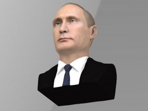 vladimir putin bust ready for full color 3d printing 3D-printmodel