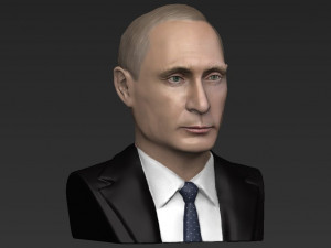 vladimir putin bust ready for full color 3d printing 3D-printmodel