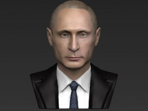 vladimir putin bust ready for full color 3d printing 3D-printmodel