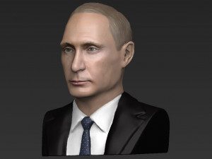 vladimir putin bust ready for full color 3d printing 3D-printmodel