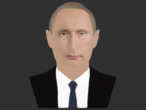 vladimir putin bust ready for full color 3d printing 3D-printmodel