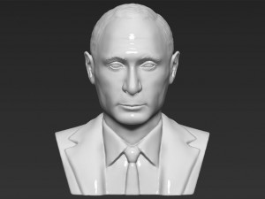 vladimir putin bust ready for full color 3d printing 3D-printmodel