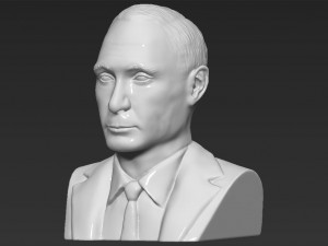 vladimir putin bust ready for full color 3d printing 3D-printmodel
