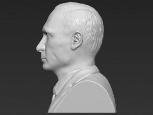 vladimir putin bust ready for full color 3d printing 3D-printmodel