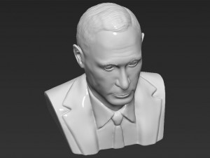 vladimir putin bust ready for full color 3d printing 3D-printmodel