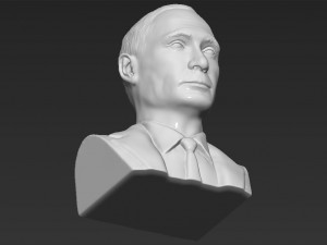 vladimir putin bust ready for full color 3d printing 3D-printmodel