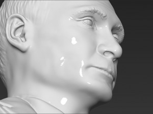 vladimir putin bust ready for full color 3d printing 3D-printmodel