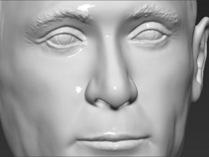 vladimir putin bust ready for full color 3d printing 3D-printmodel