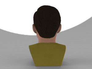 captain kirk chris pine star trek bust full color 3d printing 3D Baskı Modeli