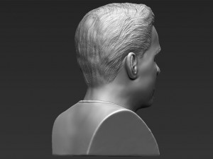 captain kirk chris pine star trek bust full color 3d printing 3D Baskı Modeli