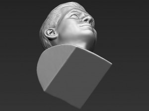 captain kirk chris pine star trek bust full color 3d printing 3D Baskı Modeli