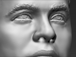 captain kirk chris pine star trek bust full color 3d printing 3D Baskı Modeli