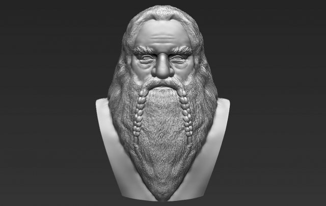 gimli lord of the rings bust 3d printing ready stl obj 3D 打印模型 .c4d .max .obj .3ds .fbx .stl .blend 
