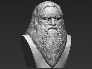 gimli lord of the rings bust 3d printing ready stl obj 3D 打印模型