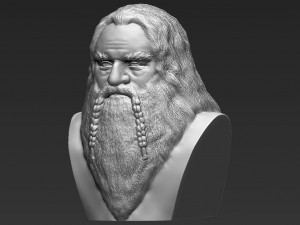 gimli lord of the rings bust 3d printing ready stl obj 3D 打印模型