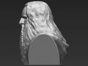 gimli lord of the rings bust 3d printing ready stl obj 3D 打印模型