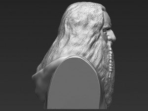 gimli lord of the rings bust 3d printing ready stl obj 3D 打印模型