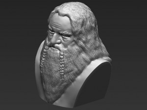 gimli lord of the rings bust 3d printing ready stl obj 3D 打印模型