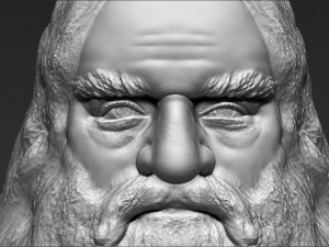 gimli lord of the rings bust 3d printing ready stl obj 3D 打印模型