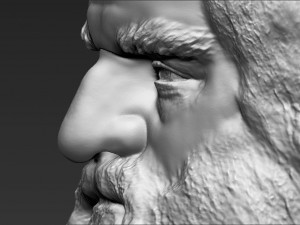 gimli lord of the rings bust 3d printing ready stl obj 3D 打印模型