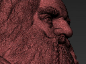 gimli lord of the rings bust 3d printing ready stl obj 3D 打印模型