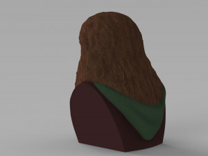 gimli lord of the rings bust full color 3d printing ready 3Dプリントモデル