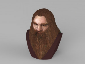 gimli lord of the rings bust full color 3d printing ready 3Dプリントモデル