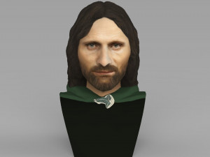 aragorn bust lord of the rings for full color 3d printing 3Dプリントモデル
