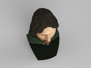 aragorn bust lord of the rings for full color 3d printing 3Dプリントモデル
