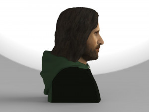aragorn bust lord of the rings for full color 3d printing 3Dプリントモデル