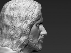 aragorn bust lord of the rings for full color 3d printing 3Dプリントモデル