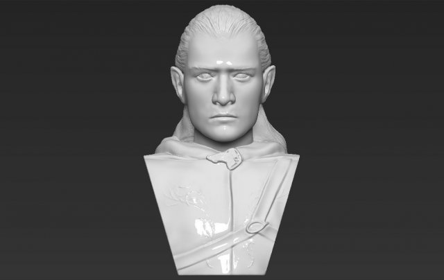 legolas bust lord of the rings 3d printing ready stl obj 3D 프린트 모델 .c4d .max .obj .3ds .fbx .stl .blend 