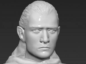 legolas bust lord of the rings 3d printing ready stl obj 3D 프린트 모델