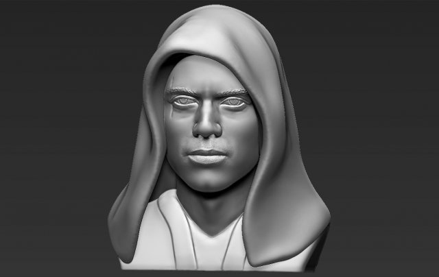 anakin skywalker star wars bust 3d printing ready stl obj 3D Baskı Modeli .c4d .max .obj .3ds .fbx .stl .blend 