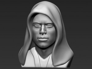 anakin skywalker star wars bust 3d printing ready stl obj 3D प्रिंट मॉडल