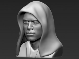 anakin skywalker star wars bust 3d printing ready stl obj 3D Baskı Modeli