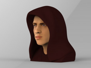 anakin skywalker star wars bust ready for full color 3d printing 3Dプリントモデル