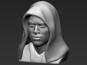 anakin skywalker star wars bust ready for full color 3d printing 3Dプリントモデル